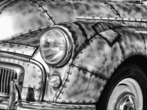 classic car linlithgow by fine art infrared photographer edinburgh Colin Wright